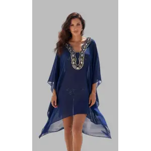 İsland İthal yaka detay Şifon pareo Tasarım S 2026