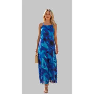 Monta Isola Askıları Taş baskı Elbise Tasarım S 2026