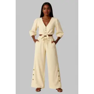 izmir Keten ikili Crop Takım