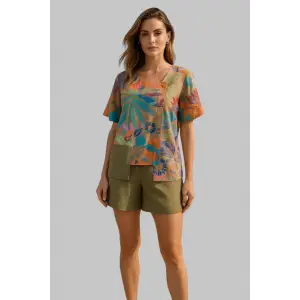 Madonna Keten Şortlu takım