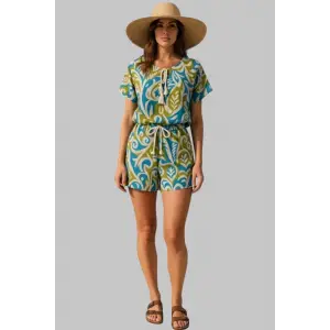 Paris Keten Renkli Şortlu Takım Tasarım