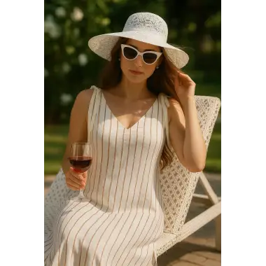 Jamila Vual Pul Peyet Detaylı Askı Fiyonk Bağlamalı Elbise Trend W