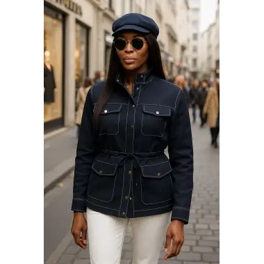 Adriana Dikiş Detaylı Gabardin Ceket Tasarım W 2026