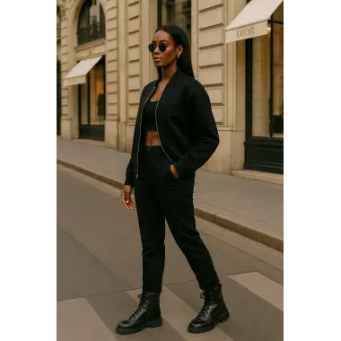 Zegata Fermuarlı Bomber Örme Ceket