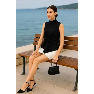 Sonata Krep Saten Bluz W 2026