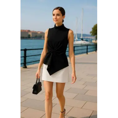 Sonata Krep Saten Bluz W 2026