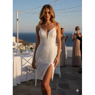 Elenor İthal Dantel Elbise Tasarım S 2026