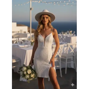 Elenor İthal Dantel Elbise Tasarım S 2026