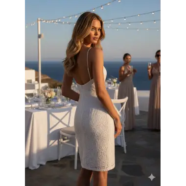 Elenor İthal Dantel Elbise Tasarım S 2026