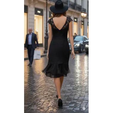 Forester İthal Güpür Elbise Tasarım S 2026