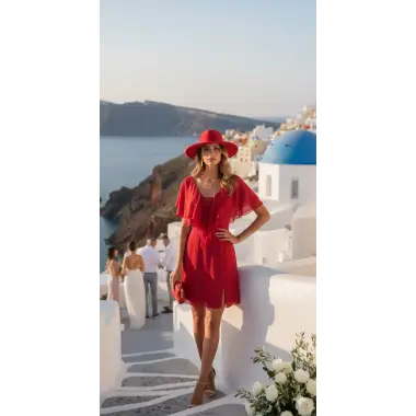 Monica Valonlu İthal Şifon Elbise Tasarım S 2026