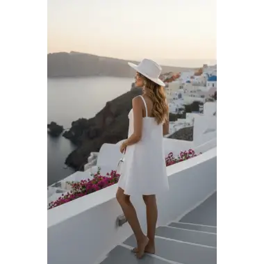 Samos Örme Straplez Püskül detay Tasarım Elbise S 2026