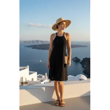 Elba Askı detay Örme Elbise Tasarım S 2026