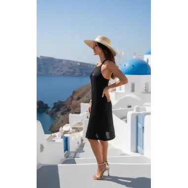 Elba Askı detay Örme Elbise Tasarım S 2026