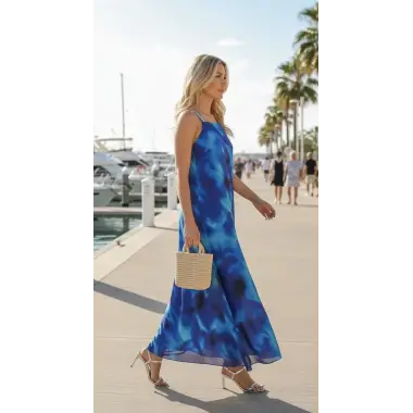 Monta Isola Askıları Taş baskı Elbise Tasarım S 2026