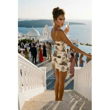 Mathilda capone Straplez Krep Askılı krep Elbise Tasarım S 2026