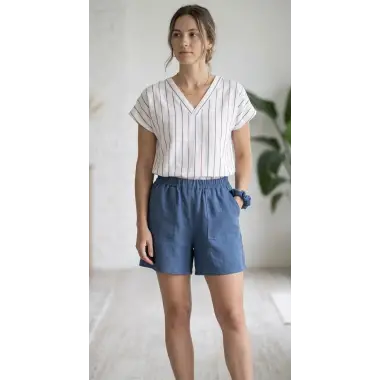 Benetto Pamuk keten İkili Takım Tasarım