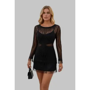 Blaire İthal Tül Payet İşlemeli Tasarım Bluz W 2026