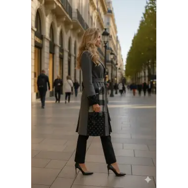 Emma Trençkot Örme Tasarım Kaban