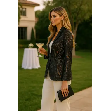 Jessica Dafer Paris Özel Tasarım Payet Ceket