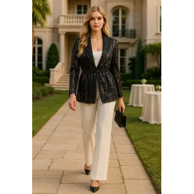 Jessica Dafer Paris Özel Tasarım Payet Ceket