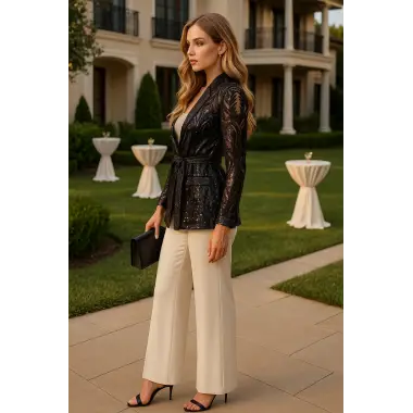 Jessica Dafer Paris Özel Tasarım Payet Ceket