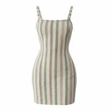 Juliette kiki Pamuk Keten Yaka boncu Detay Elbise Tasarım