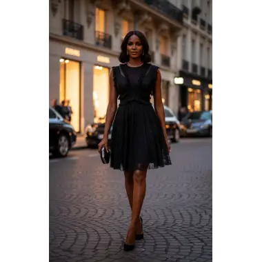 Monica Lez İthal Dantel Tasarım Elbise W 2026