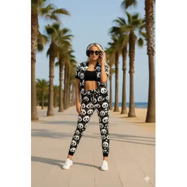 Pamela Panda Desen Eşofman Takım