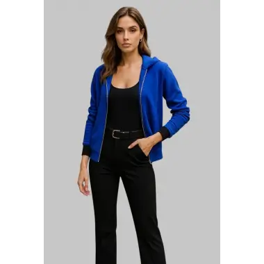 Parlament Kapüşonlu Bomber Gabardin Tasarım Ceket