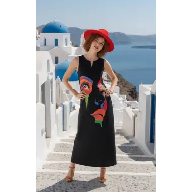 Stefanel Kesik yaka Maxi Elbise S 2026