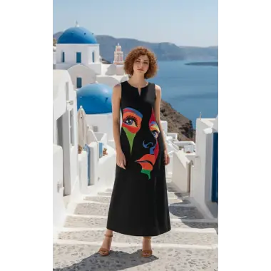 Stefanel Kesik yaka Maxi Elbise S 2026