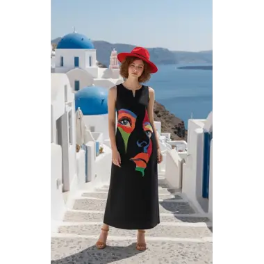 Stefanel Kesik yaka Maxi Elbise S 2026