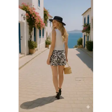 Vanessia Keten İkili Yelek Takım