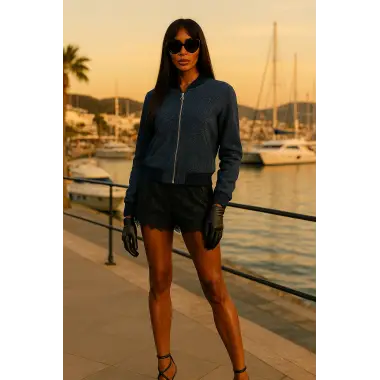 Williams Bomber Triko Cepli Fermuarlı Ceket Trend