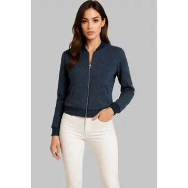 Williams Bomber Triko Cepli Fermuarlı Ceket Trend