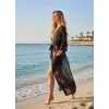Flor Flok Baskı Şifon Kimono Tasarım W 2026