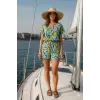 Paris Keten Renkli Şortlu Takım Tasarım