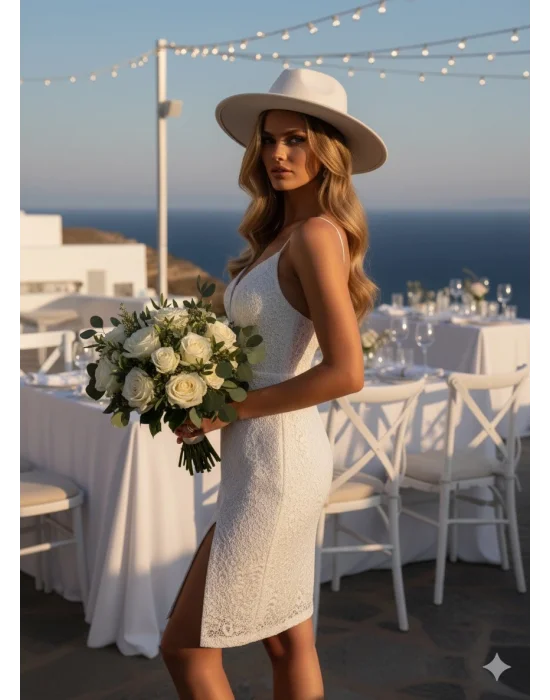 Elenor İthal Dantel Elbise Tasarım S 2026