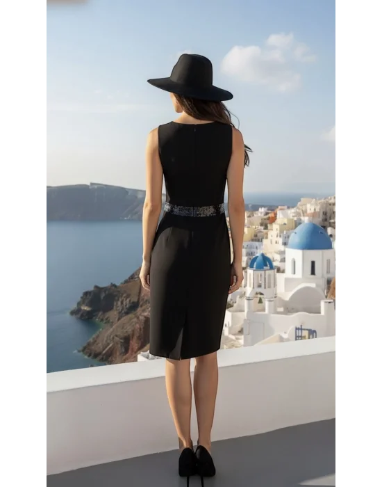 Michelangelo Nakış İşlemeli Krep Elbise Tasarım S 2026