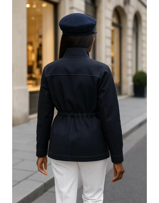Adriana Dikiş Detaylı Gabardin Ceket SF W İzmir