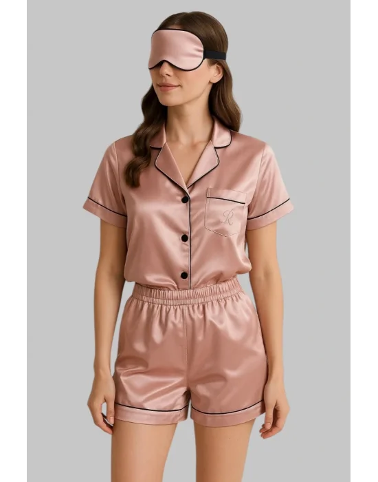 Agatha Saten İkili Gecelik Takım