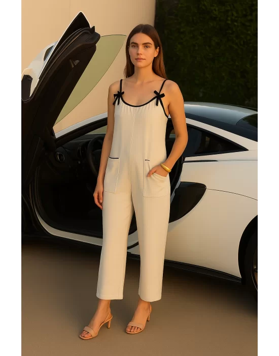 Amy Keten Askılı Uzun Tulum
