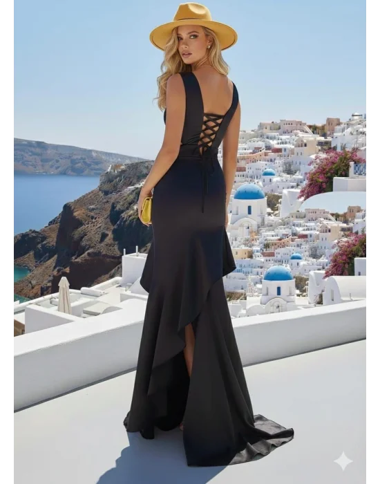 Carolina İhtal Saten Elbise Tasarım S 2026