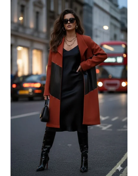 Charles Deri Detay Örme Tasarım Kaban W 2026