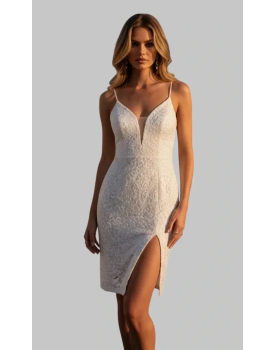 Elenor İthal Dantel Elbise Tasarım S 2026