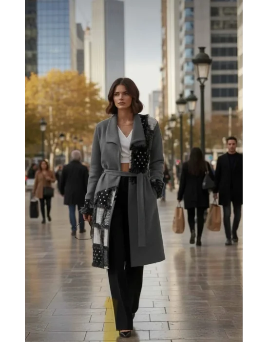 Emma Trençkot Örme Tasarım Kaban