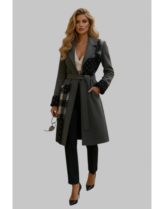 Emma Trençkot Örme Tasarım Kaban