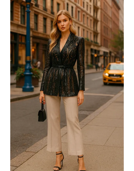 Jessica Dafer Paris Özel Tasarım Payet Ceket