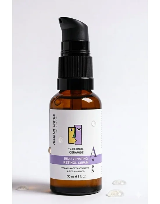 Kırışıklık Karşıtı, Onarıcı Retinol (A vitamini) Gece Serumu 30 ML (%1 Retinol + Ceramide) Cilt Bakım Seti